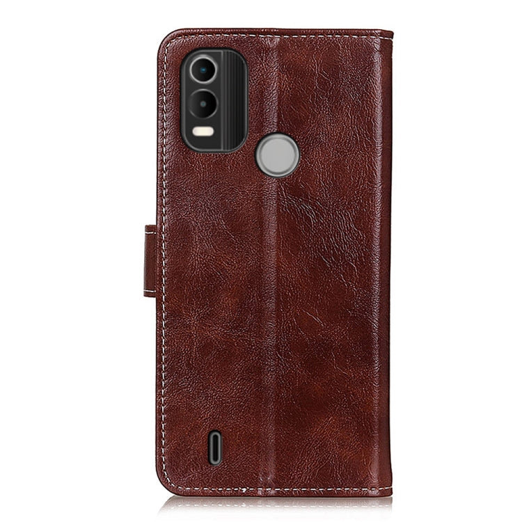 Retro Crazy Horse Texture Leather Phone Case, Compatible with Nokia C21 Plus