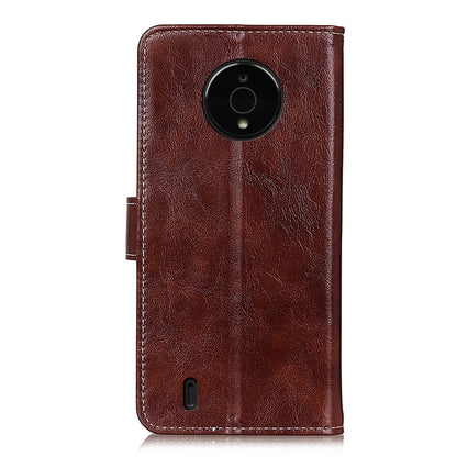 Retro Crazy Horse Texture Leather Phone Case, Compatible with Nokia C200