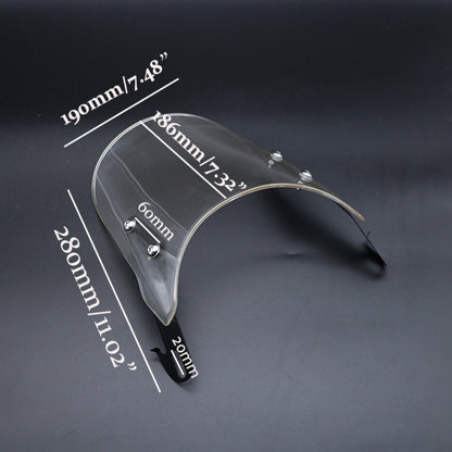 Motorcycle 5-7 inch Headlight Retro Windshield, XRL-456120