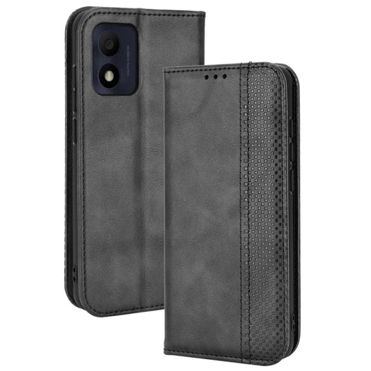 Magnetic Buckle Retro Crazy Horse Leather Phone Case, Compatible with TCL 303 / Alcatel 1B 2022