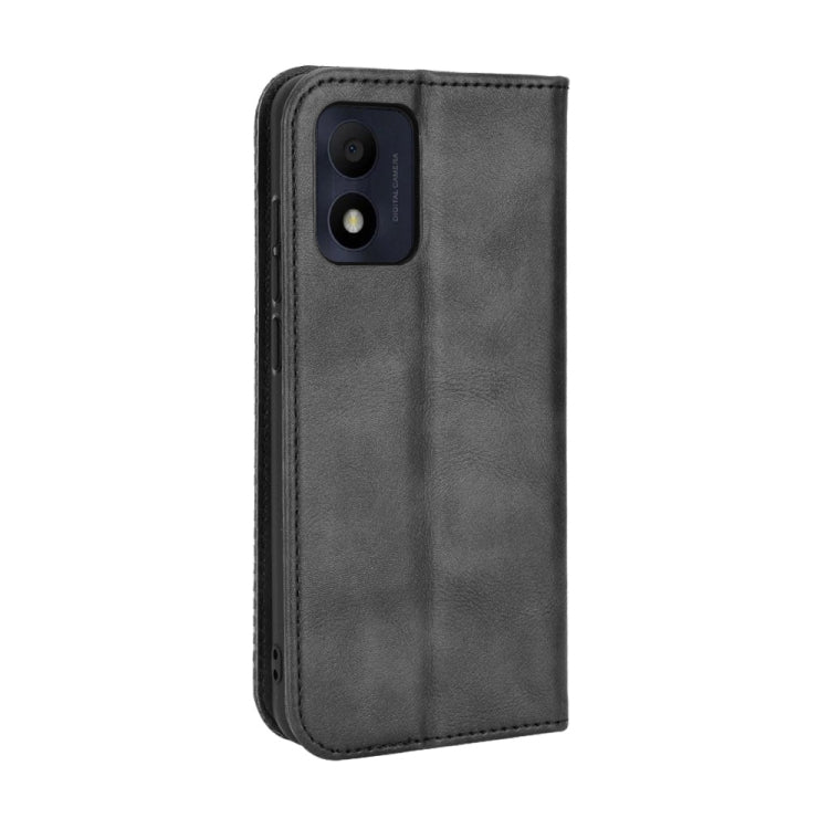 Magnetic Buckle Retro Crazy Horse Leather Phone Case, Compatible with TCL 303 / Alcatel 1B 2022