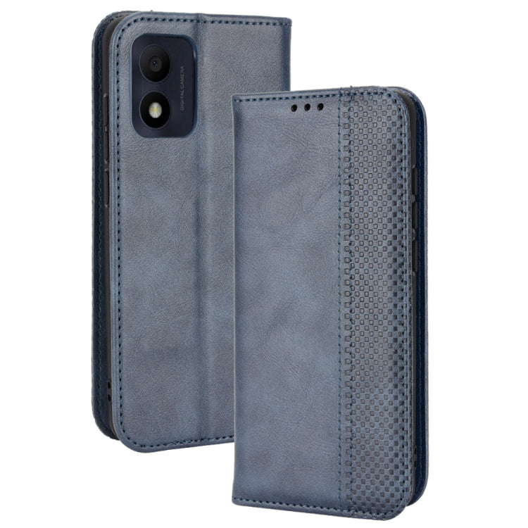Magnetic Buckle Retro Crazy Horse Leather Phone Case, Compatible with TCL 303 / Alcatel 1B 2022