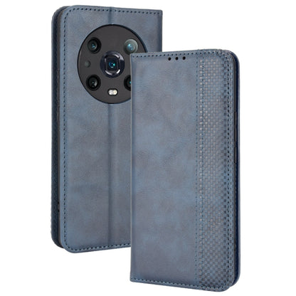 Magnetic Buckle Retro Crazy Horse Leather Phone Case, Compatible with Honor Magic4 Pro