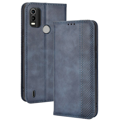 Magnetic Buckle Retro Crazy Horse Leather Phone Case, Compatible with Nokia C21 Plus