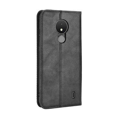 Magnetic Buckle Retro Crazy Horse Leather Phone Case, Compatible with Nokia C21