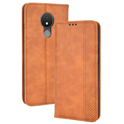 Magnetic Buckle Retro Crazy Horse Leather Phone Case, Compatible with Nokia C21