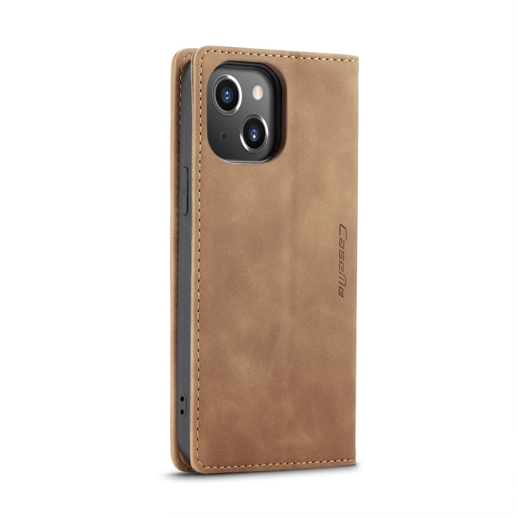 CaseMe-013 Multifunctional Retro Frosted Leather Phone Case, Compatible with iPhone 14 Plus