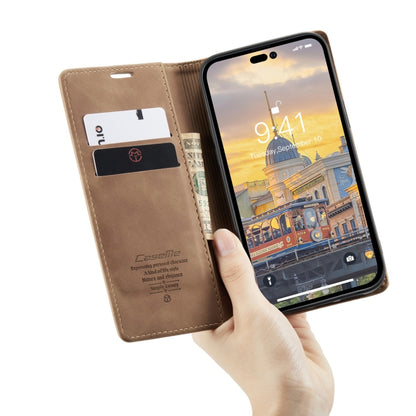 CaseMe-013 Multifunctional Retro Frosted Leather Phone Case, Compatible with iPhone 14 Pro Max