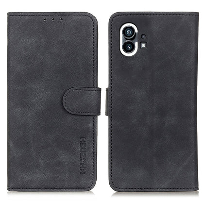 KHAZNEH Retro Texture Leather Phone Case, Compatible with Nothing Phone 1