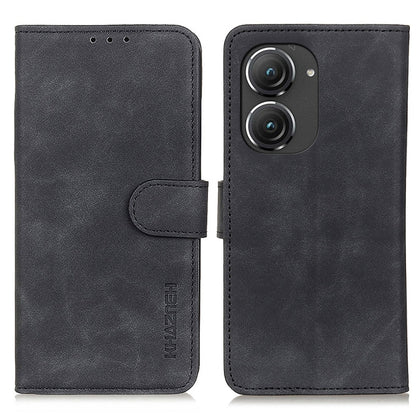 KHAZNEH Retro Texture Leather Phone Case, Compatible with Asus Zenfone 9 / Zenfone 10