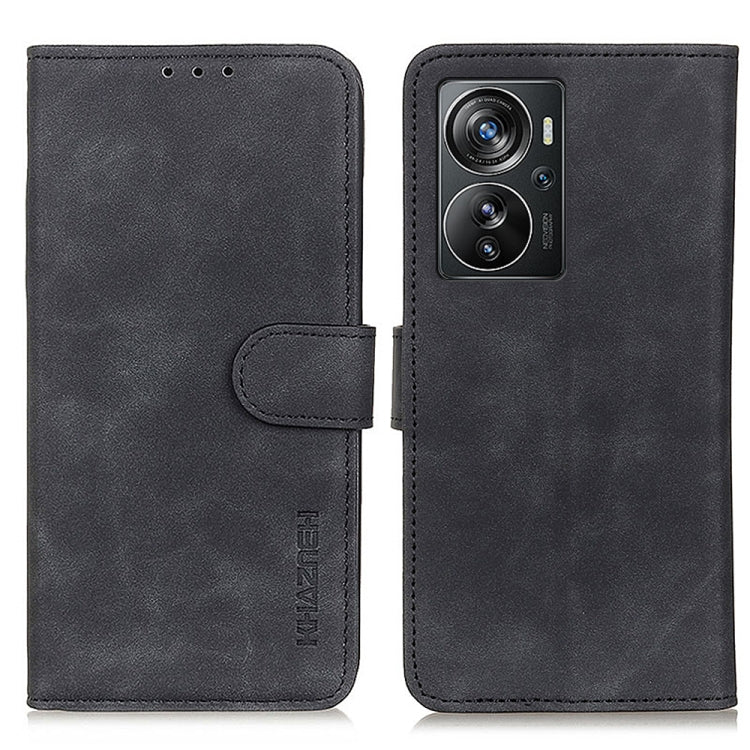 KHAZNEH Retro Texture Horizontal Flip Leather Phone Case, Compatible with ZTE Axon 40 Pro