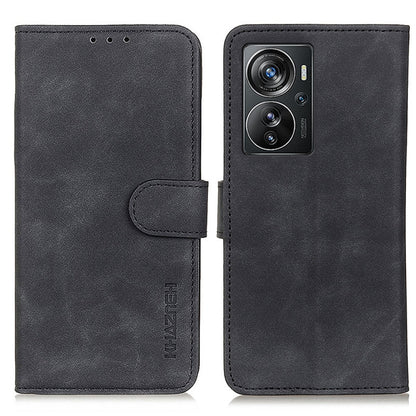 KHAZNEH Retro Texture Horizontal Flip Leather Phone Case, Compatible with ZTE Axon 40 Pro