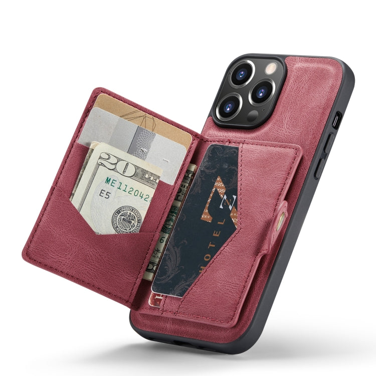 JEEHOOD Retro Magnetic Detachable Leather Phone Case