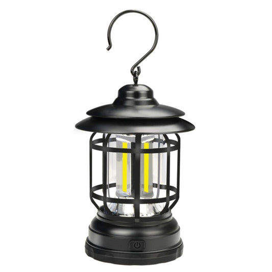 Portable Retro Hanging Lamp Lantern Camping Tent Light, USB Charging