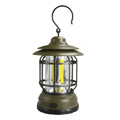 Portable Retro Hanging Lamp Lantern Camping Tent Light, USB Charging