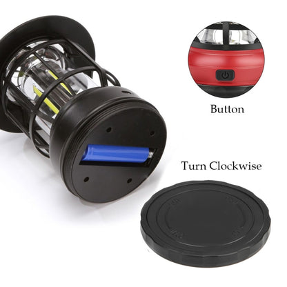 Portable Retro Hanging Lamp Lantern Camping Tent Light, USB Charging