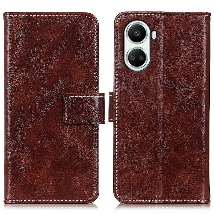 Retro Crazy Horse Texture Horizontal Flip Leather Phone Case, Compatible with Huawei Nova 10 SE
