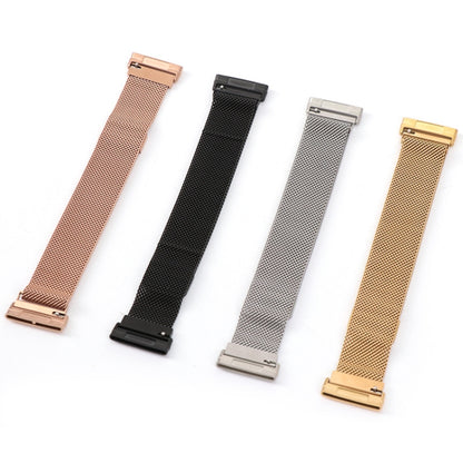 20mm Milanese Magnetic Metal Split Buckle Watch Band, Compatible with Fitbit Versa 4 / Versa 3