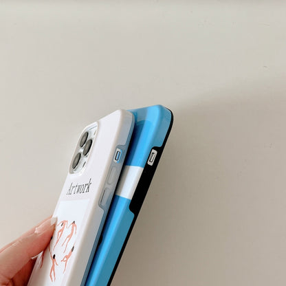 2 in 1 Detachable Painted Pattern Phone Case, For iPhone 14 Pro