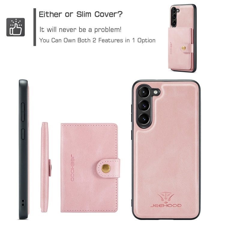 JEEHOOD Retro Magnetic Detachable Protective Phone Case with Wallet & Card Slot