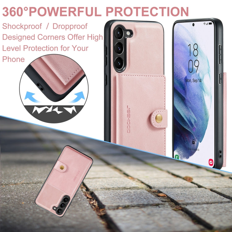 JEEHOOD Retro Magnetic Detachable Protective Phone Case with Wallet & Card Slot