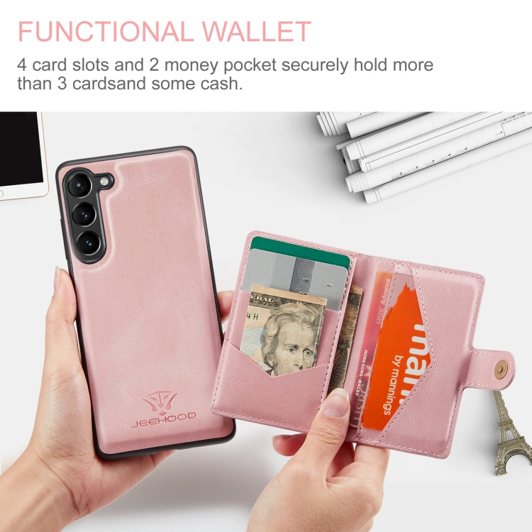JEEHOOD Retro Magnetic Detachable Protective Phone Case with Wallet & Card Slot