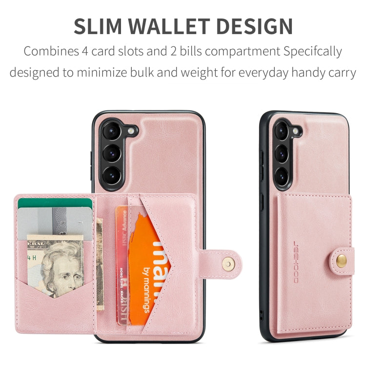 JEEHOOD Retro Magnetic Detachable Protective Phone Case with Wallet & Card Slot