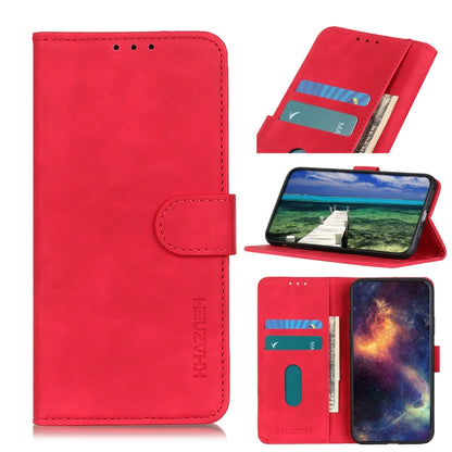 KHAZNEH Retro Texture Horizontal Flip Leather Phone Case, Compatible with Samsung Galaxy S23 FE 5G