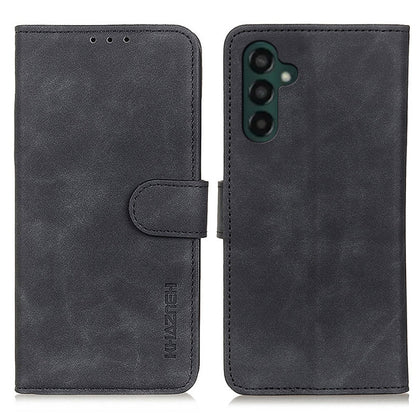 KHAZNEH Retro Texture Horizontal Flip Leather Phone Case, Compatible with Samsung Galaxy A55 5G