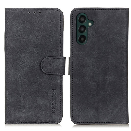 KHAZNEH Retro Texture Horizontal Flip Leather Phone Case, Compatible with Samsung Galaxy A55 5G