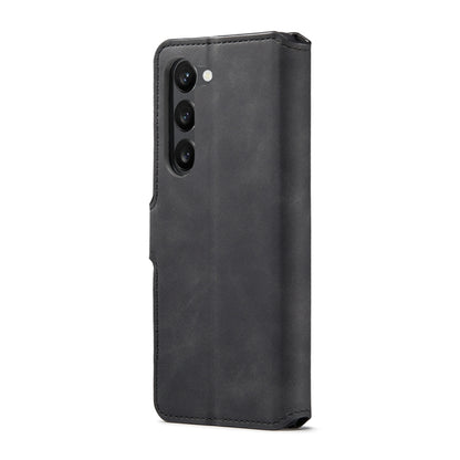 DG.MING Retro Oil Edge Flip Leather Phone Case, Compatible with Samsung Galaxy S23 5G