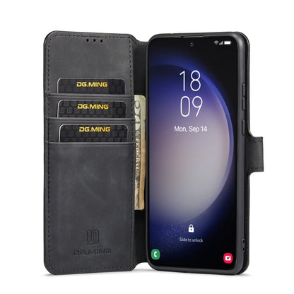 DG.MING Retro Oil Edge Flip Leather Phone Case, Compatible with Samsung Galaxy S23 5G