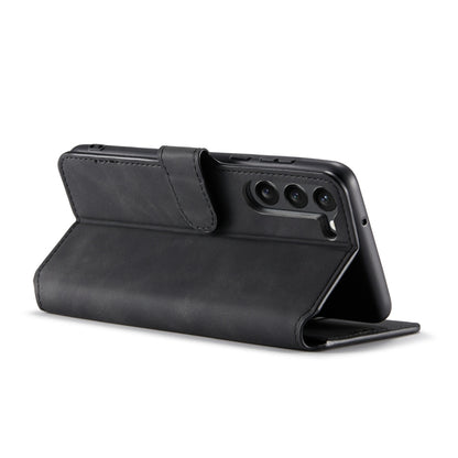 DG.MING Retro Oil Edge Flip Leather Phone Case, Compatible with Samsung Galaxy S23 5G