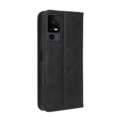 Magnetic Buckle Retro Texture Leather Phone Case, Compatible with TCL 40 XE 5G / 40 NxtPaper 5G