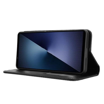 Magnetic Buckle Retro Texture Leather Phone Case, Compatible with Sony Xperia 1 VII