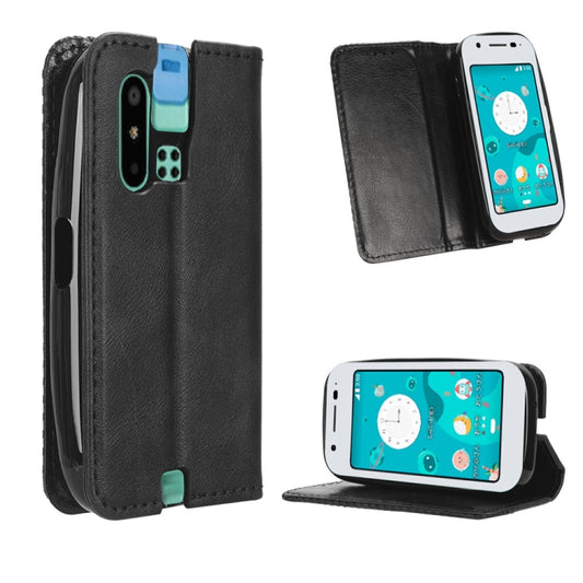 Magnetic Buckle Retro Texture Leather Phone Case, Compatible with Sharp Mamorino6