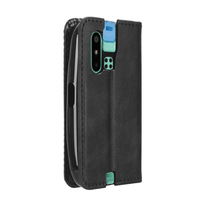 Magnetic Buckle Retro Texture Leather Phone Case, Compatible with Sharp Mamorino6