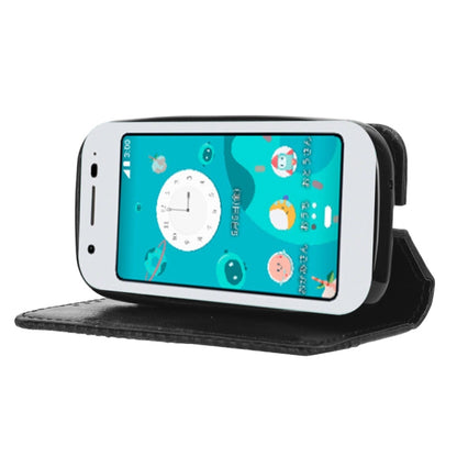 Magnetic Buckle Retro Texture Leather Phone Case, Compatible with Sharp Mamorino6