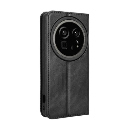 Magnetic Buckle Retro Texture Leather Phone Case, Compatible with Sharp Aquos R9 Pro