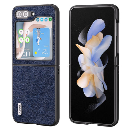 ABEEL Retro Litchi Texture PU Phone Case, Compatible with Samsung Galaxy Z Flip5