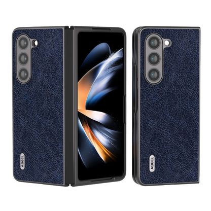 ABEEL Retro Litchi Texture PU Phone Case, Compatible with Samsung Galaxy Z Fold5