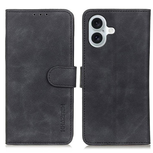 KHAZNEH Retro Texture Leather Phone Case, Compatible with iPhone 17