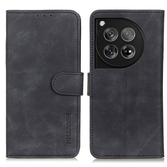 KHAZNEH Retro Texture Leather Phone Case, Compatible with OnePlus 12