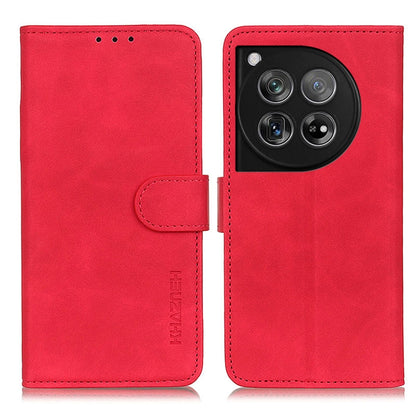 KHAZNEH Retro Texture Leather Phone Case, Compatible with OnePlus 12