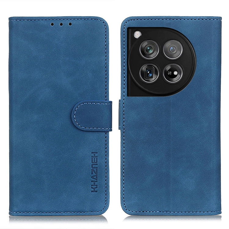 KHAZNEH Retro Texture Leather Phone Case, Compatible with OnePlus 12