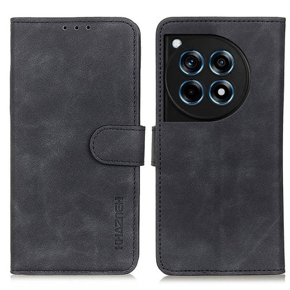 KHAZNEH Retro Texture Leather Phone Case, Compatible with OnePlus 12R/Ace 3