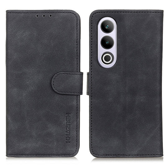 KHAZNEH Retro Texture Leather Phone Case, Compatible with OnePlus Nord CE4 5G / K12 5G