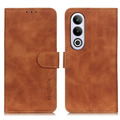 KHAZNEH Retro Texture Leather Phone Case, Compatible with OnePlus Nord CE4 5G / K12 5G