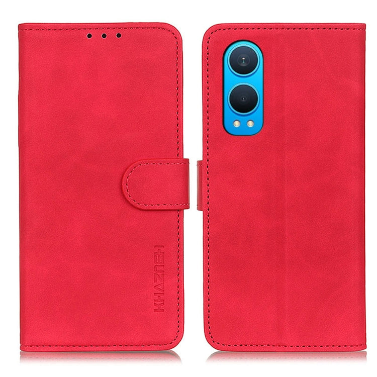 KHAZNEH Retro Texture Leather Phone Case, Compatible with OnePlus Nord CE4 Lite
