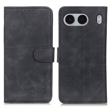 KHAZNEH Retro Texture Leather Phone Case, Compatible with OnePlus Nord 4